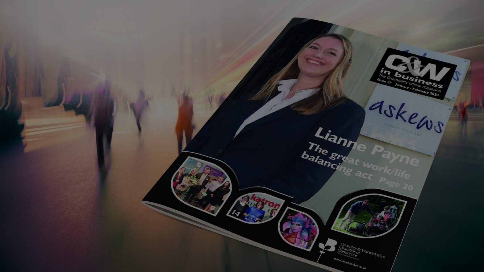 Askews star Lianne Payne on front page of C&W in Business